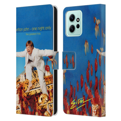 Elton John Artwork One Night Only Album Leather Book Wallet Case Cover For Xiaomi Redmi 12