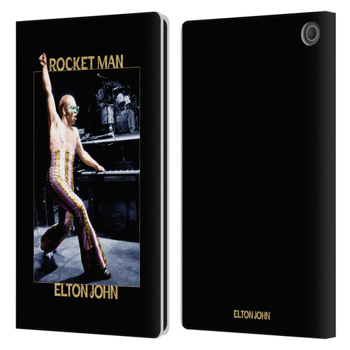 Elton John Rocketman Key Art 3 Leather Book Wallet Case Cover For Amazon Fire Max 11 2023