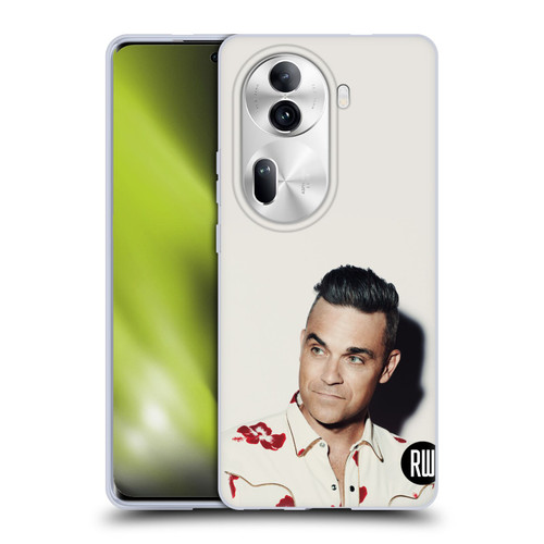 Robbie Williams Calendar Floral Shirt Soft Gel Case for OPPO Reno11 Pro