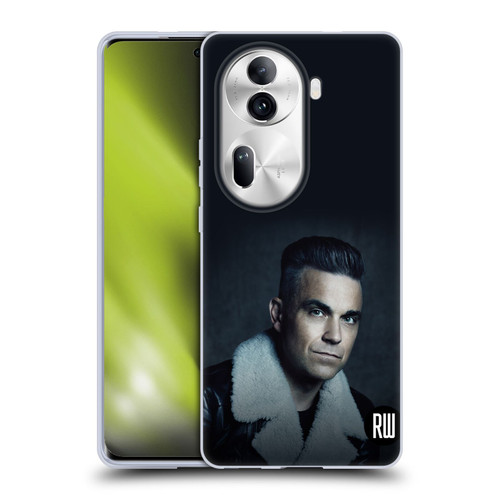 Robbie Williams Calendar Leather Jacket Soft Gel Case for OPPO Reno11 Pro
