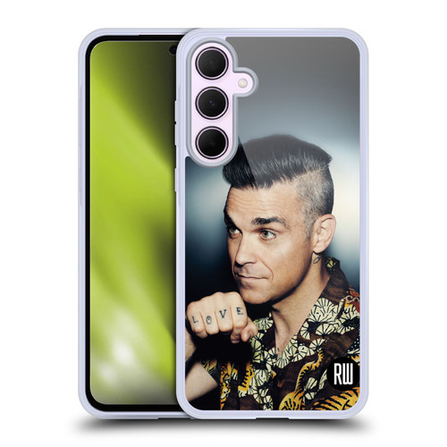 Robbie Williams Calendar Love Tattoo Soft Gel Case for Samsung Galaxy A35 5G