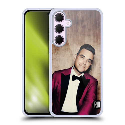 Robbie Williams Calendar Magenta Tux Soft Gel Case for Samsung Galaxy A35 5G