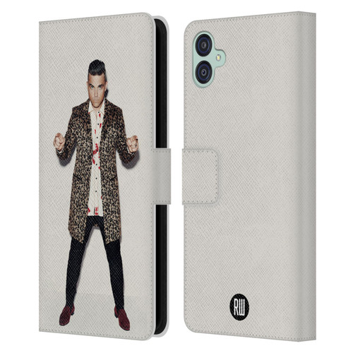 Robbie Williams Calendar Animal Print Coat Leather Book Wallet Case Cover For Samsung Galaxy M04 5G / A04e