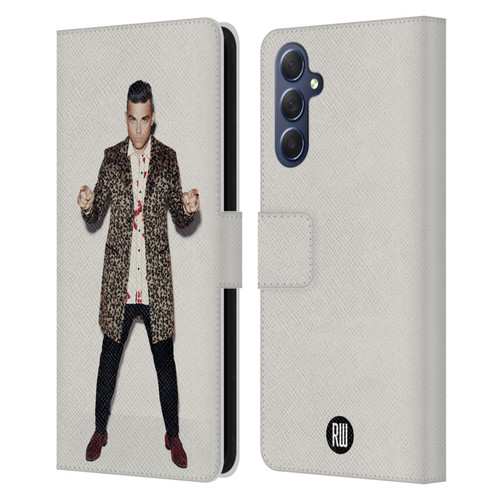 Robbie Williams Calendar Animal Print Coat Leather Book Wallet Case Cover For Samsung Galaxy M54 5G