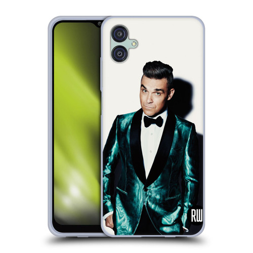 Robbie Williams Calendar White Background Soft Gel Case for Samsung Galaxy M04 5G / A04e