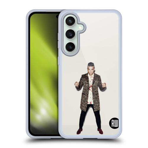 Robbie Williams Calendar Animal Print Coat Soft Gel Case for Samsung Galaxy S23 FE 5G