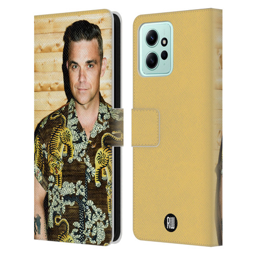 Robbie Williams Calendar Tiger Print Shirt Leather Book Wallet Case Cover For Xiaomi Redmi 12