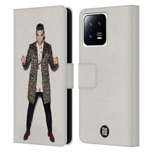 Robbie Williams Calendar Animal Print Coat Leather Book Wallet Case Cover For Xiaomi 13 5G