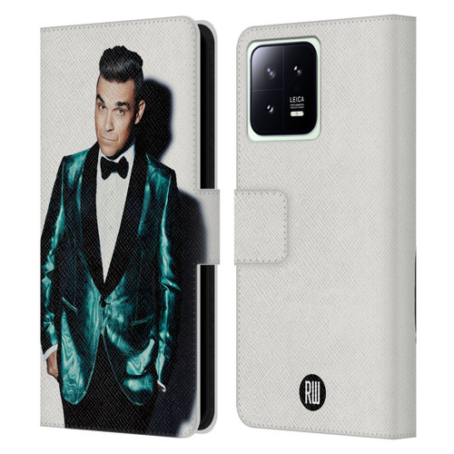 Robbie Williams Calendar White Background Leather Book Wallet Case Cover For Xiaomi 13 5G