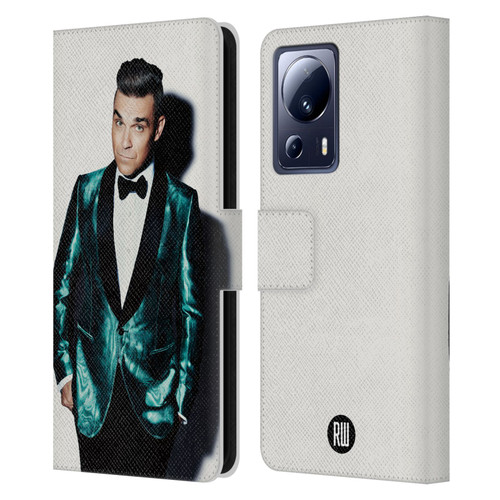 Robbie Williams Calendar White Background Leather Book Wallet Case Cover For Xiaomi 13 Lite 5G