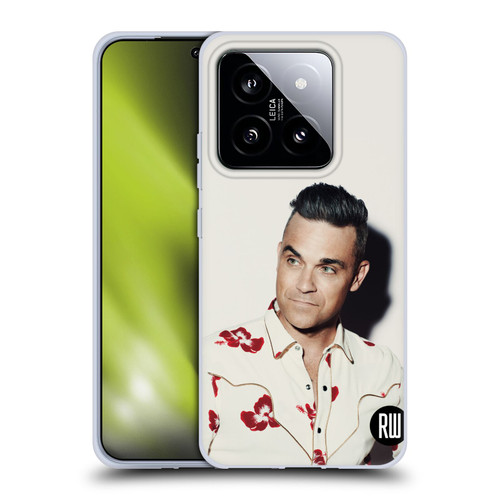 Robbie Williams Calendar Floral Shirt Soft Gel Case for Xiaomi 14