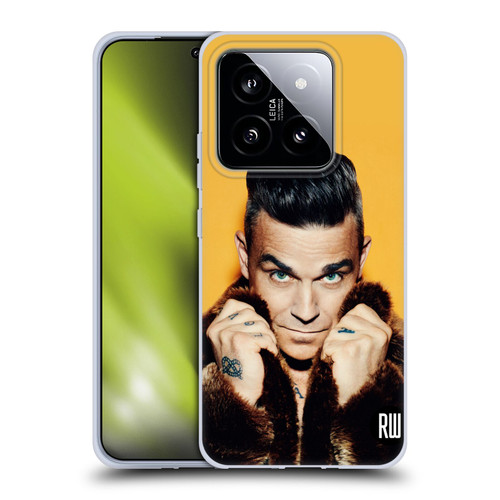 Robbie Williams Calendar Fur Coat Soft Gel Case for Xiaomi 14