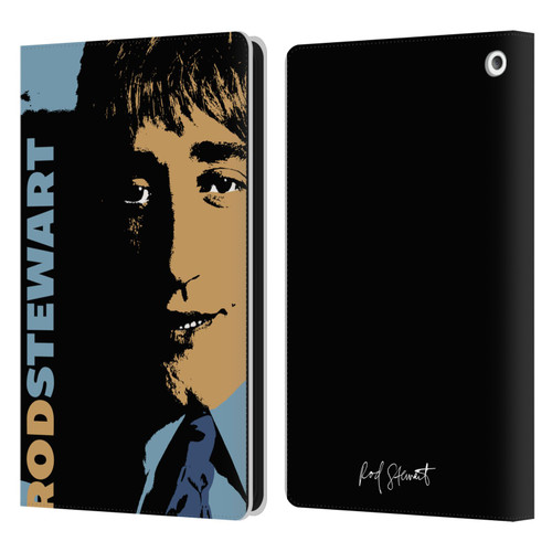 Rod Stewart Art Yesterday Retro Leather Book Wallet Case Cover For Amazon Fire HD 8/Fire HD 8 Plus 2020