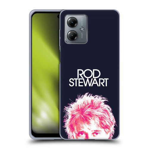 Rod Stewart Art Neon Soft Gel Case for Motorola Moto G14