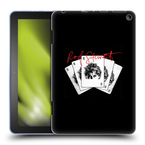 Rod Stewart Art Poker Hand Soft Gel Case for Amazon Fire HD 8/Fire HD 8 Plus 2020