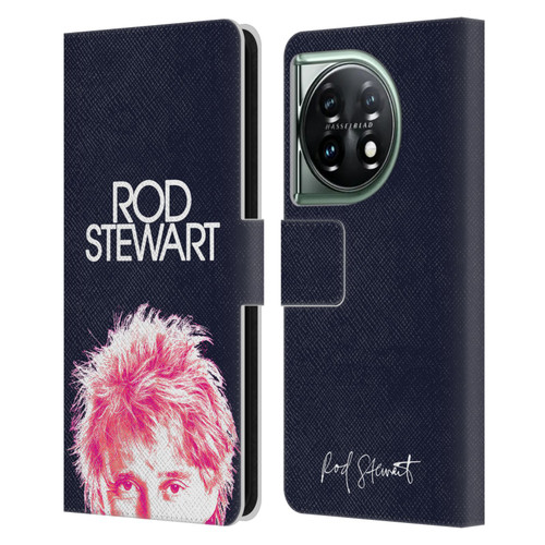 Rod Stewart Art Neon Leather Book Wallet Case Cover For OnePlus 11 5G