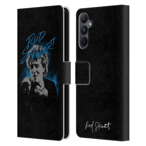 Rod Stewart Art Scribble Leather Book Wallet Case Cover For Samsung Galaxy A05s