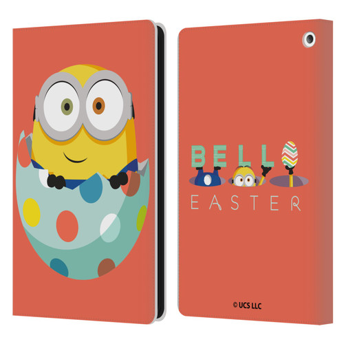 Minions Rise of Gru(2021) Easter 2021 Bob Egg Leather Book Wallet Case Cover For Amazon Fire HD 8/Fire HD 8 Plus 2020