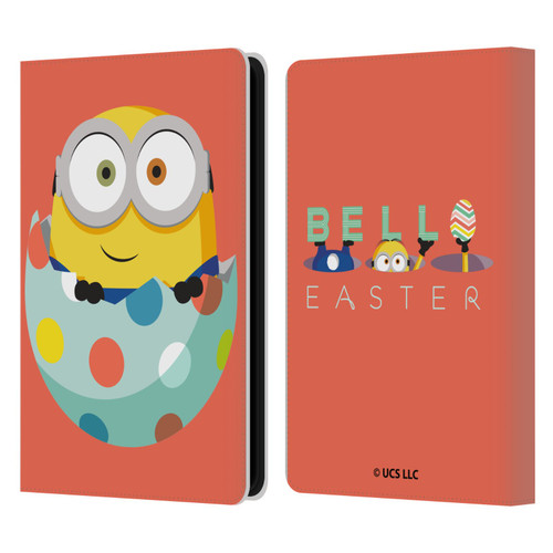Minions Rise of Gru(2021) Easter 2021 Bob Egg Leather Book Wallet Case Cover For Amazon Kindle Paperwhite 5 (2021)