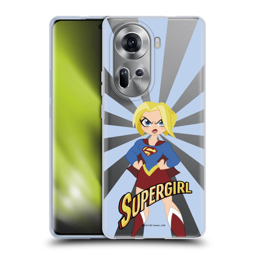 DC Super Hero Girls Characters Supergirl Soft Gel Case for OPPO Reno11