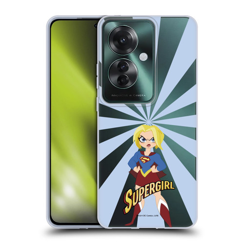DC Super Hero Girls Characters Supergirl Soft Gel Case for OPPO Reno11 F 5G / F25 Pro 5G