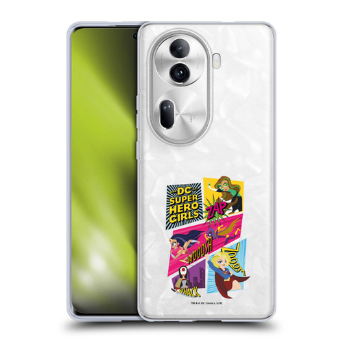 DC Super Hero Girls Characters Composed Art 2 Soft Gel Case for OPPO Reno11 Pro