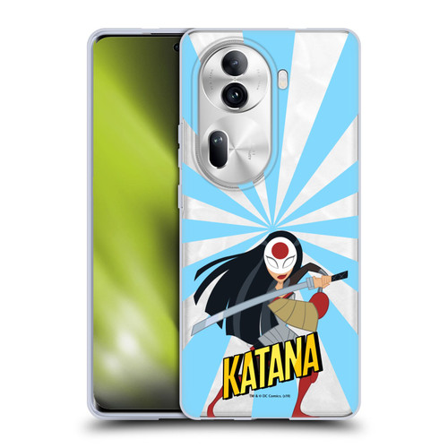 DC Super Hero Girls Characters Katana Soft Gel Case for OPPO Reno11 Pro