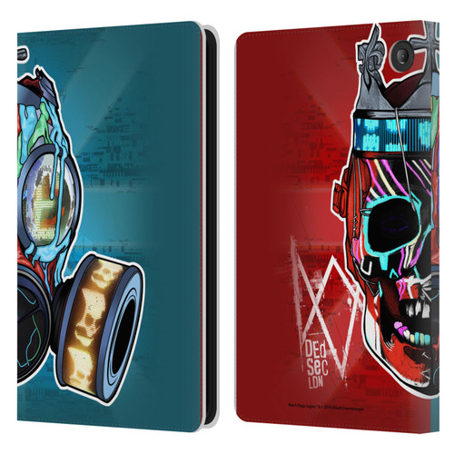 Watch Dogs Legion Street Art Flag Leather Book Wallet Case Cover For Amazon Fire 7 2022