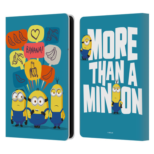 Minions Rise of Gru(2021) Graphics Speech Bubbles Leather Book Wallet Case Cover For Amazon Kindle Paperwhite 5 (2021)