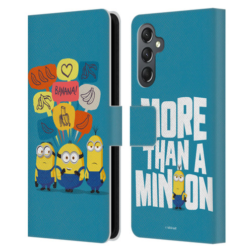 Minions Rise of Gru(2021) Graphics Speech Bubbles Leather Book Wallet Case Cover For Samsung Galaxy A25 5G