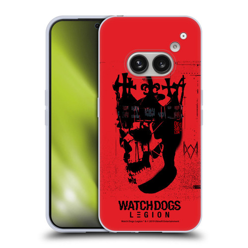 Watch Dogs Legion Street Art Ded Sec Skull Soft Gel Case for Nothing Phone (2a)