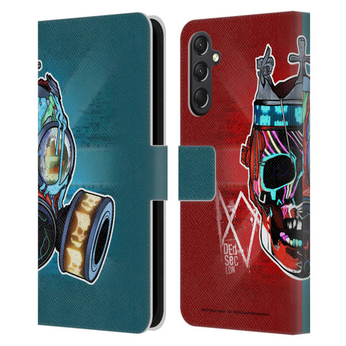 Watch Dogs Legion Street Art Flag Leather Book Wallet Case Cover For Samsung Galaxy A24 4G / M34 5G