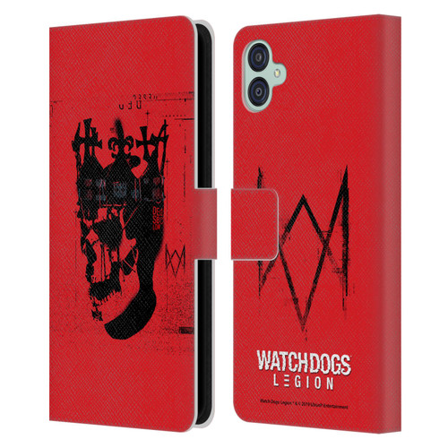 Watch Dogs Legion Street Art Ded Sec Skull Leather Book Wallet Case Cover For Samsung Galaxy M04 5G / A04e
