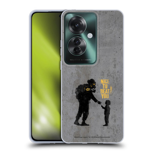 Watch Dogs Legion Street Art Nice To Beat You Soft Gel Case for OPPO Reno11 F 5G / F25 Pro 5G