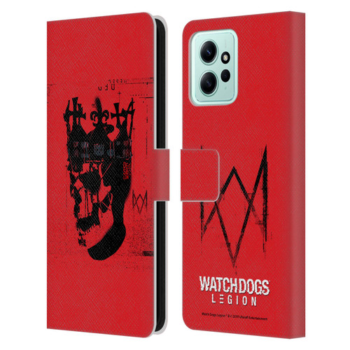 Watch Dogs Legion Street Art Ded Sec Skull Leather Book Wallet Case Cover For Xiaomi Redmi 12