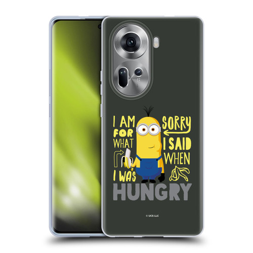 Minions Rise of Gru(2021) Humor Hungry Soft Gel Case for OPPO Reno11