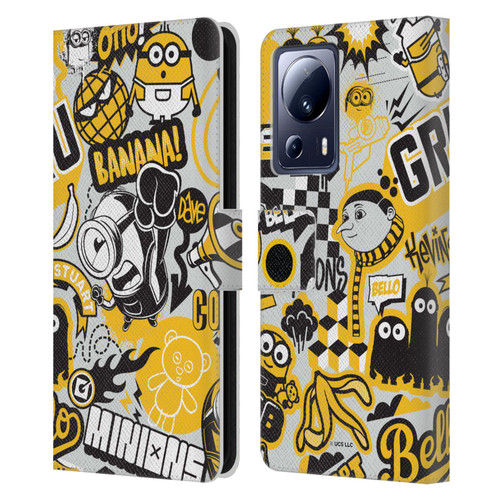 Minions Rise of Gru(2021) Iconic Mayhem Pattern 1 Leather Book Wallet Case Cover For Xiaomi 13 Lite 5G