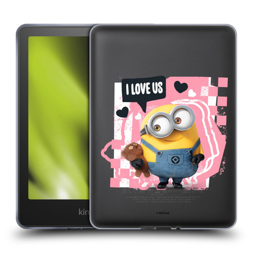 Minions Rise of Gru(2021) Valentines 2021 Bob Loves Bear Soft Gel Case for Amazon Kindle Paperwhite 5 (2021)