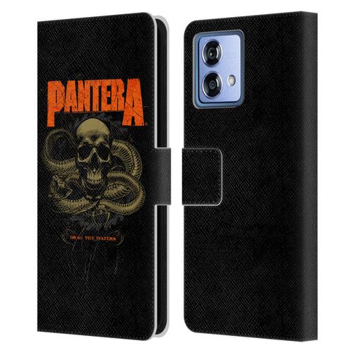 Pantera Art Drag The Waters Leather Book Wallet Case Cover For Motorola Moto G84 5G