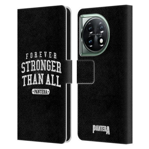 Pantera Art Stronger Than All Leather Book Wallet Case Cover For OnePlus 11 5G