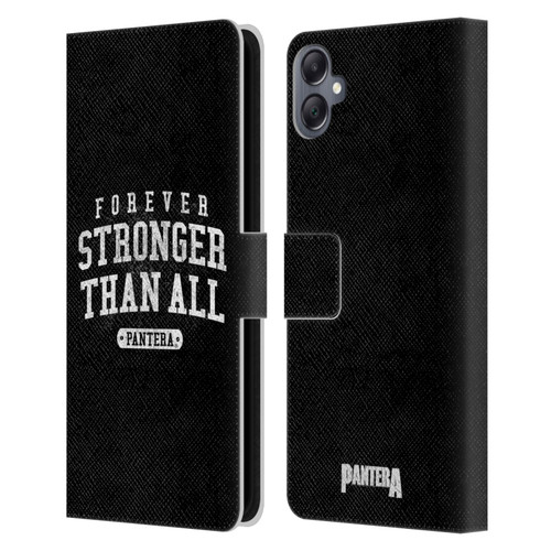 Pantera Art Stronger Than All Leather Book Wallet Case Cover For Samsung Galaxy A05