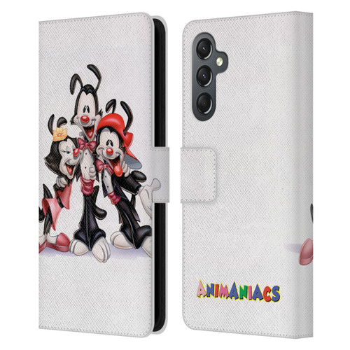 Animaniacs Graphics Formal Leather Book Wallet Case Cover For Samsung Galaxy A25 5G