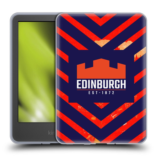 Edinburgh Rugby Graphic Art Orange Pattern Soft Gel Case for Amazon Kindle 11th Gen 6in 2022