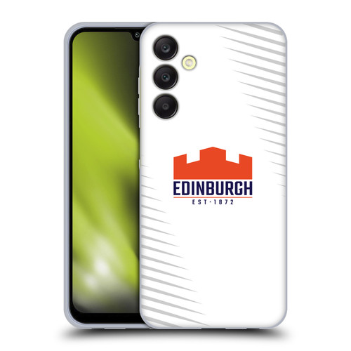 Edinburgh Rugby Graphic Art White Logo Soft Gel Case for Samsung Galaxy A25 5G