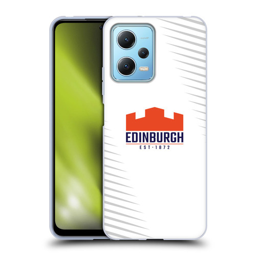 Edinburgh Rugby Graphic Art White Logo Soft Gel Case for Xiaomi Redmi Note 12 5G