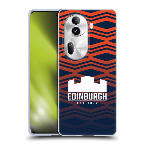 Edinburgh Rugby Graphics Pattern Gradient Soft Gel Case for OPPO Reno11 Pro