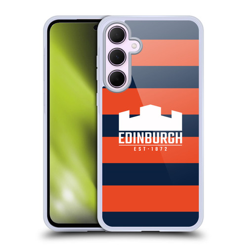 Edinburgh Rugby Graphics Stripes Soft Gel Case for Samsung Galaxy A35 5G