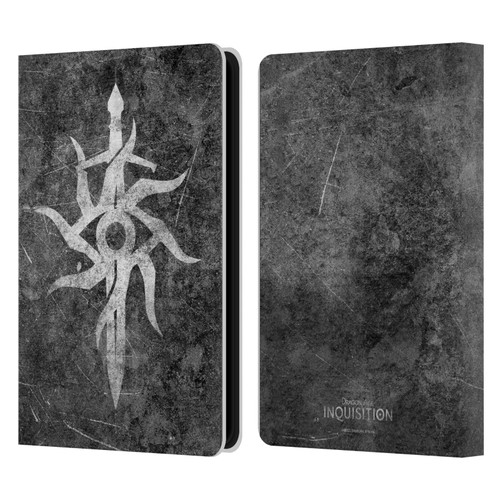 EA Bioware Dragon Age Inquisition Graphics Distressed Symbol Leather Book Wallet Case Cover For Amazon Kindle Paperwhite 5 (2021)