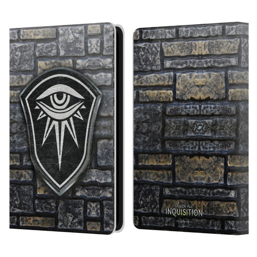 EA Bioware Dragon Age Inquisition Graphics Distressed Crest Leather Book Wallet Case Cover For Amazon Kindle Paperwhite 5 (2021)