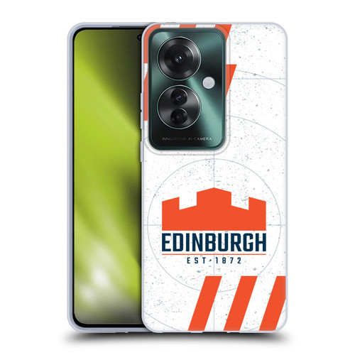 Edinburgh Rugby Logo Art White Soft Gel Case for OPPO Reno11 F 5G / F25 Pro 5G